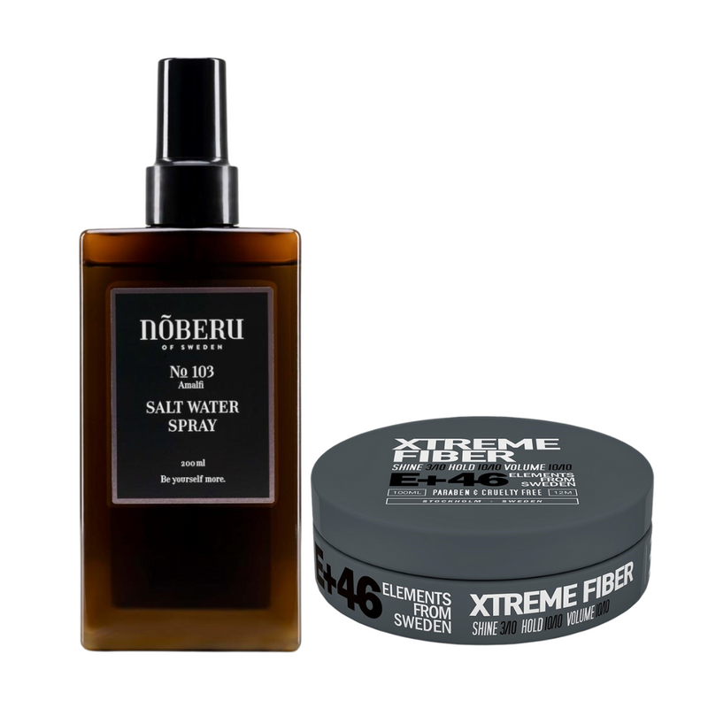 Noberu No3 Amalfi Salt Water Spray 200ml & E+46 Xtreme Fiber Wax 100ml