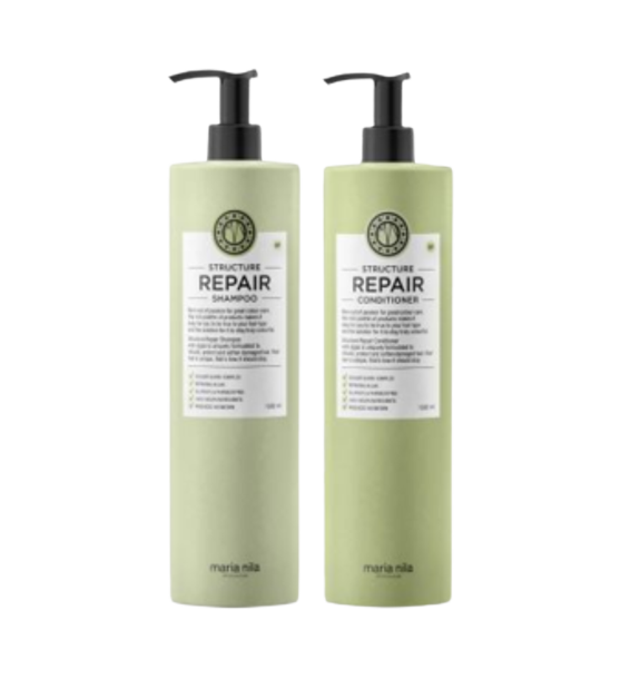 Structure Repair Shampoo & Conditioner 2x1000ml-Bombola-Paket-Maria Nila