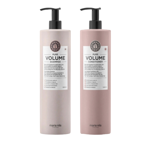 Maria Nila Pure Volume Shampoo & Conditioner 2x1000ml - Bombola, Paket, Maria Nila